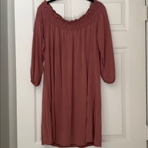Off the shoulder dress!